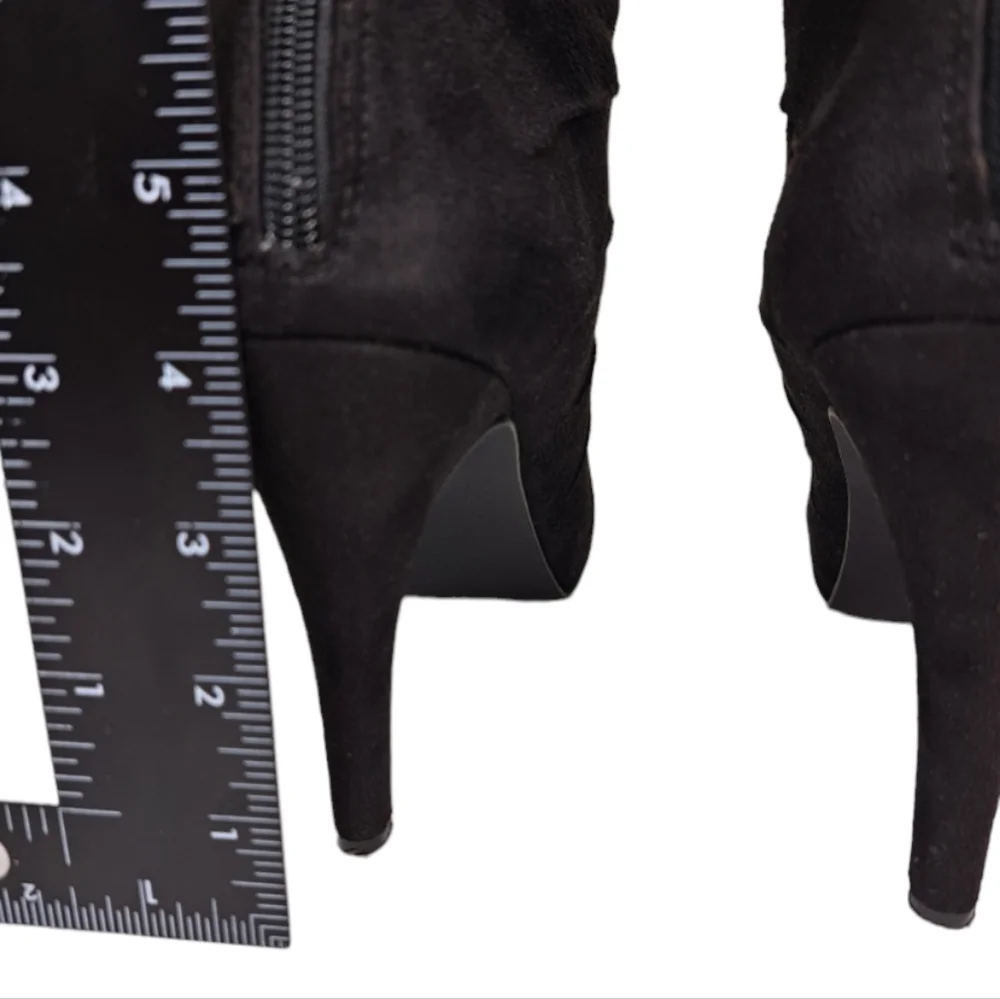 Velvet Heart Faux Suede Black Calf Women's Boots 8.5M - Picture 6 of 14